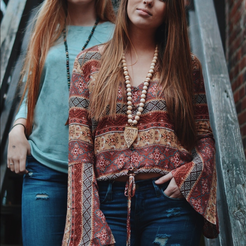 Bell Sleeve Top